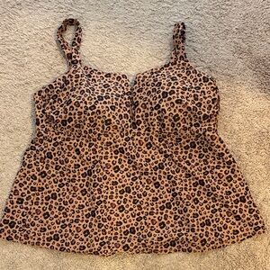 Shade & Shore Leopard Print Camisole